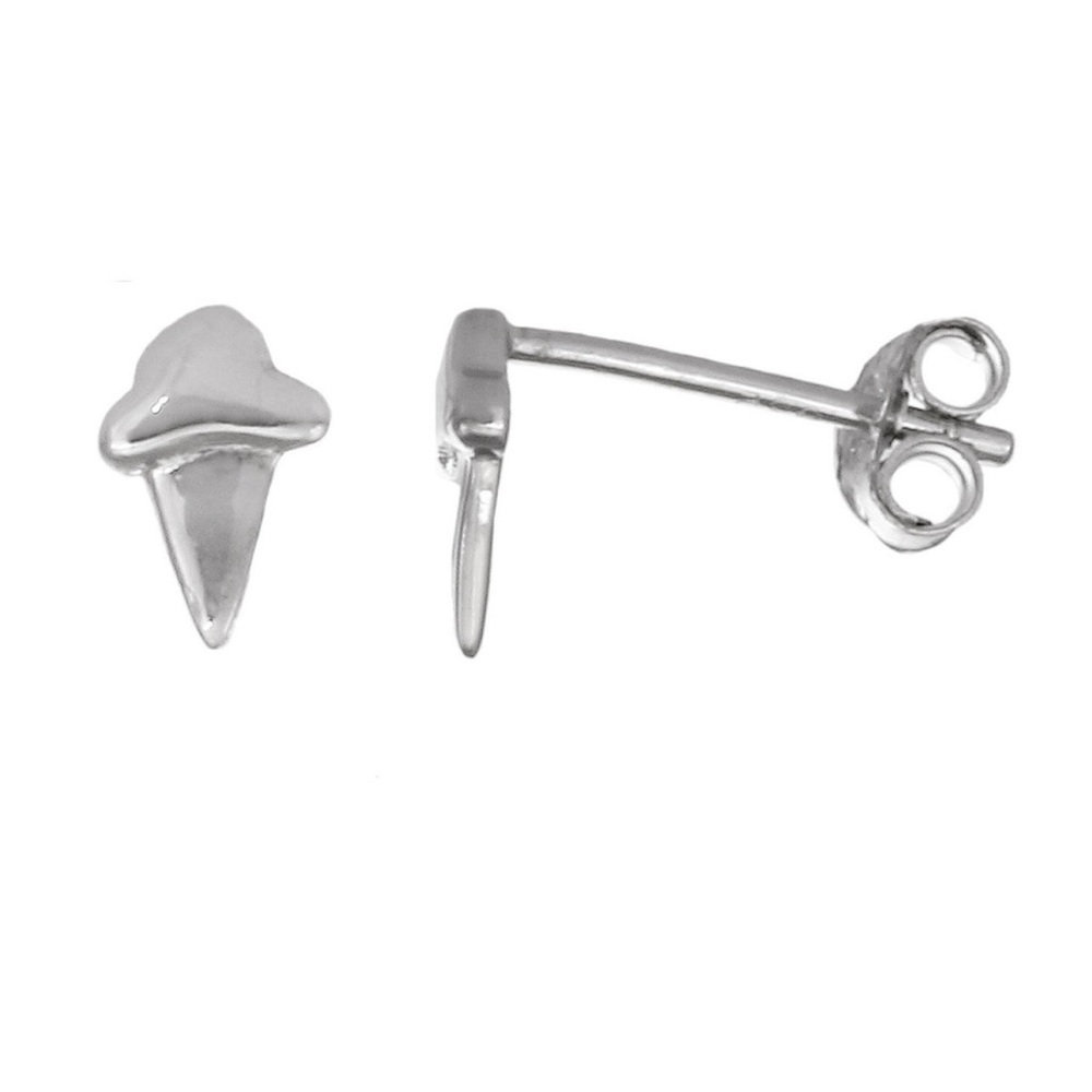 FAO Schwartz Women's Sterling Silver Ice Cream Cone Stud Earrings